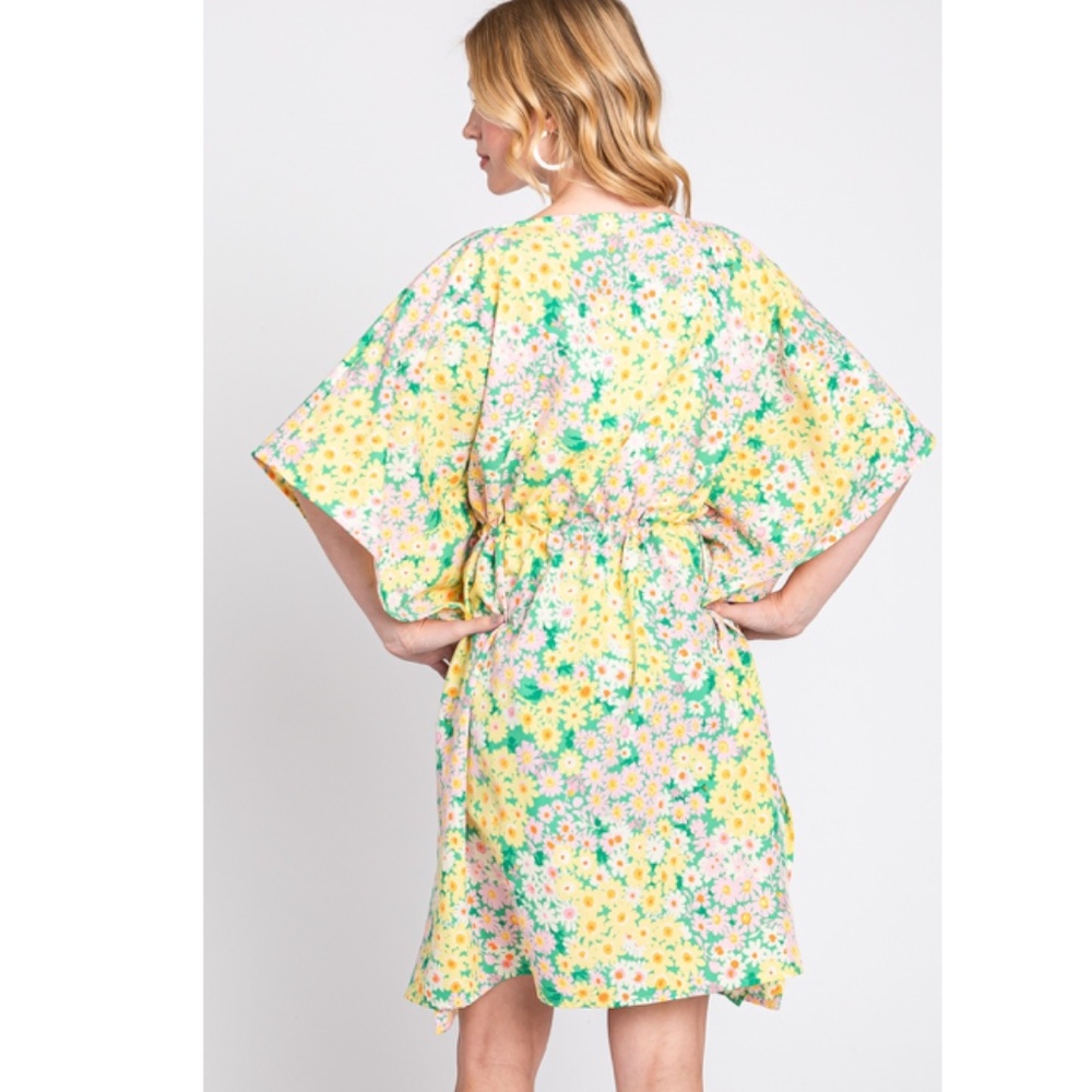 Floral Yellow Coverup - Picture 2 of 8